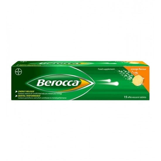 Berocca Effervescent Tablets 15's Orange