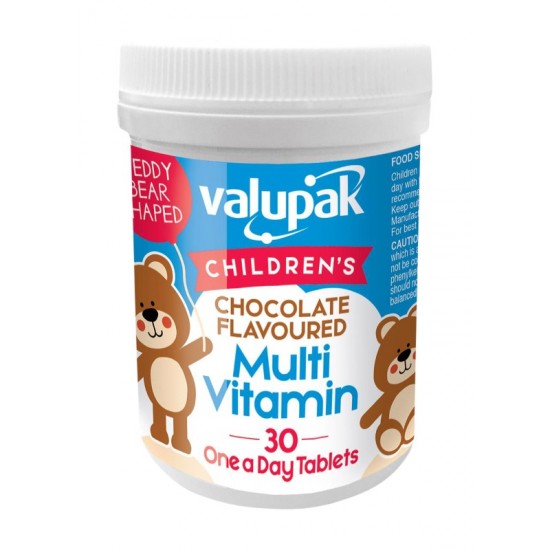 Valupak Children's Chocolate Flavoured Multi Vitamin Tablets 30's