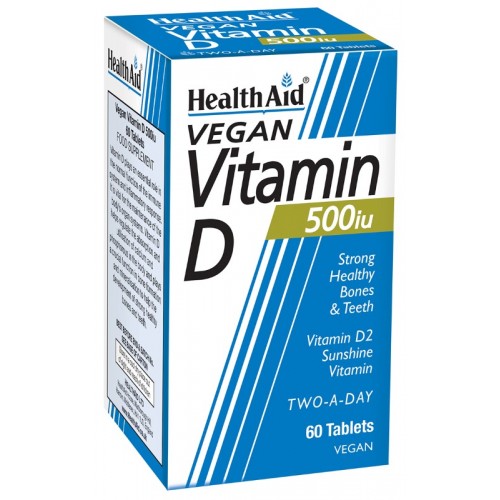 Healthaid Vegan Vitamin D 500iu Tablets 60's