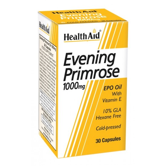 Healthaid Evening Primrose 1000mg + Vitamin E Capsules 30's