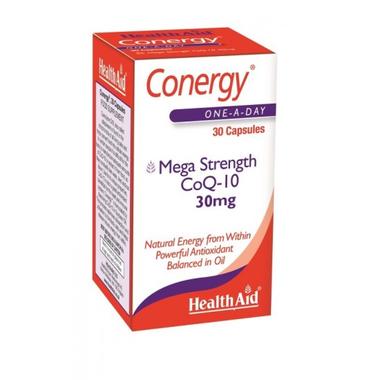 Healthaid Conergy CoQ-10 30mg +Vit E Capsules 30's*