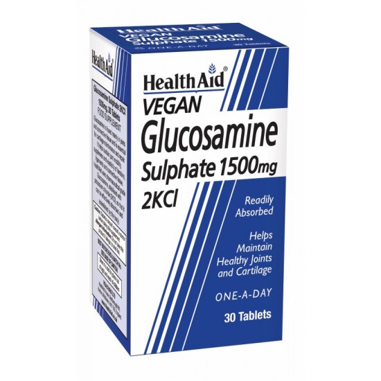 *DISCONTINUED*Healthaid Glucosamine Sulphate 2KCl 1500mg Vegi Tablets 30's