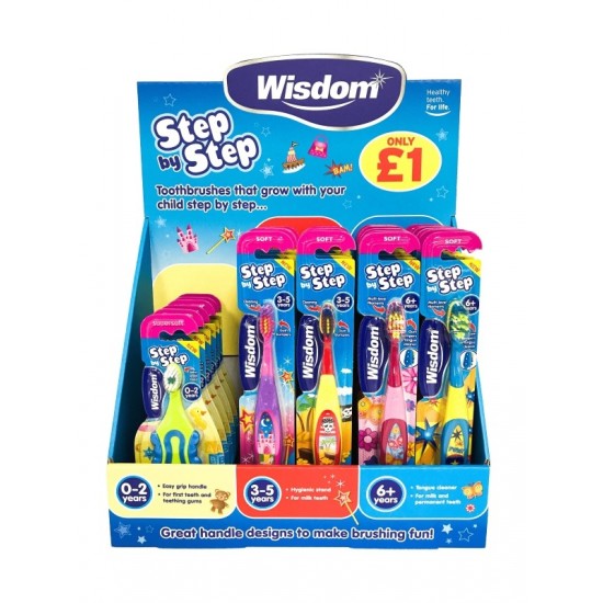 Wisdom Step By Step Toothbrush CDU