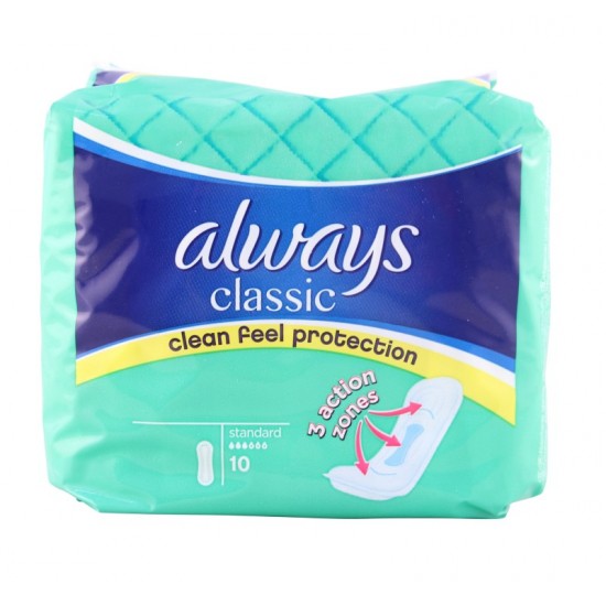 **Always Classic Sanitary Pads Standard 10's