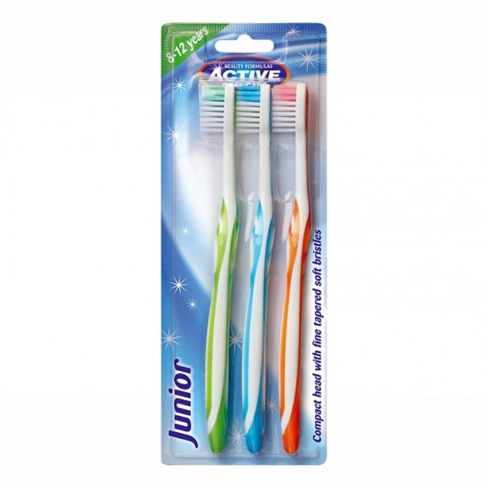 Active Toothbrush Junior 8-12 Years 3pk