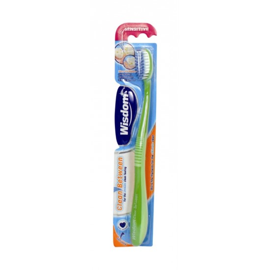 Wisdom Toothbrush Clean Between Sensitive 