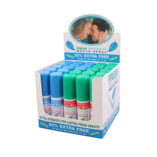 Fresh Breath Mouth Spray 18ml Assorted