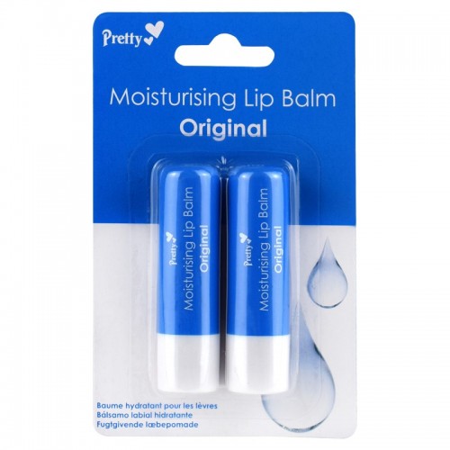 Pretty Moisturising Lip Balm 2pk Original 