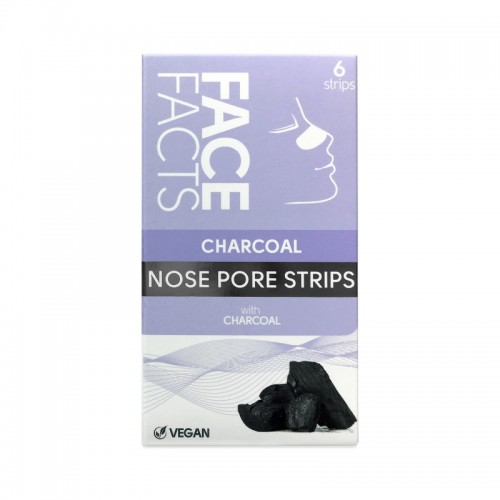 Face Facts Nose Pore Strips 6pk Charcoal