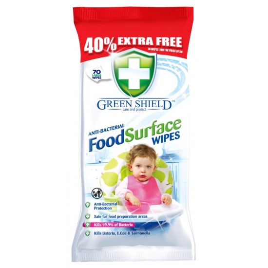 Greenshield Surface Wipes 70's Food Surface