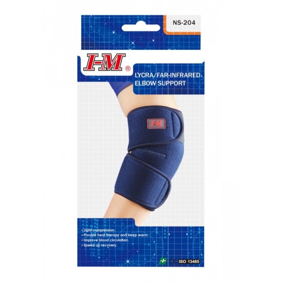 I-M Lycra/Far-Infrared Elbow Support NS-204 One Size  