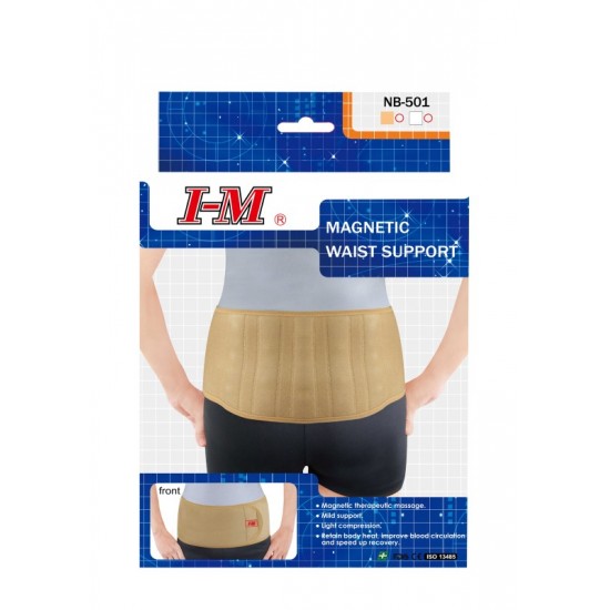 I-M Magnetic Waist Support NB-501 One Size  