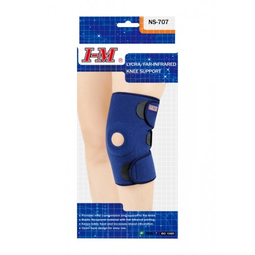**I-M Lycra/Far-Infrared Knee Support NS-707 One Size