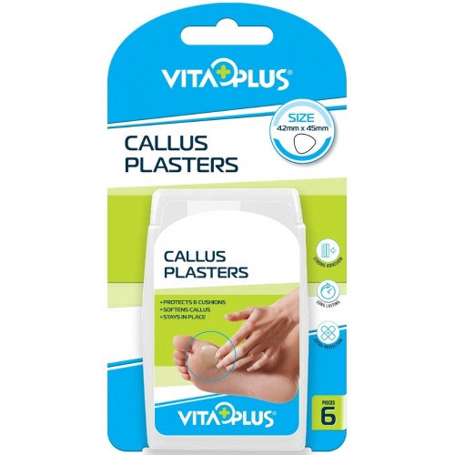 VitaPlus Hydrocolloid Callus & Blister Plasters 6's