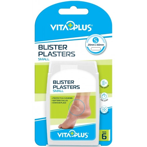**VitaPlus Hydrocolloid Blister Plasters Small 6's