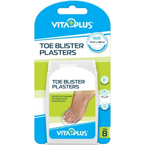 VitaPlus Hydrocolloid Blister Plasters Toe 8's 