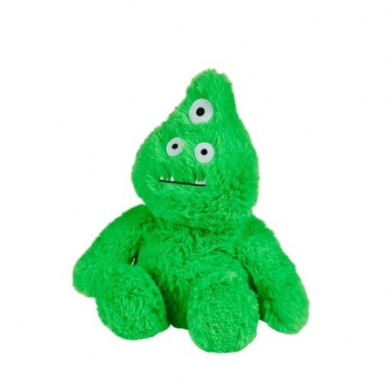 Warmies Microwaveable Soft Toys Bright Green 3 Eyed Monster 