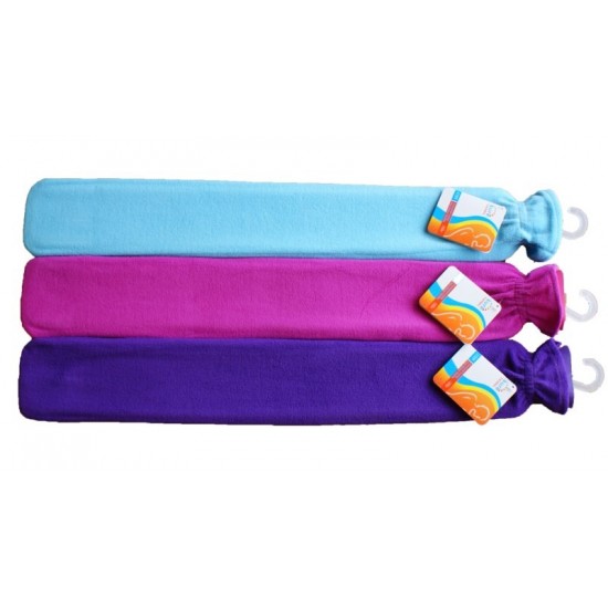 Sure Thermal Long Hot Water Bottle Assorted Colours Fleece