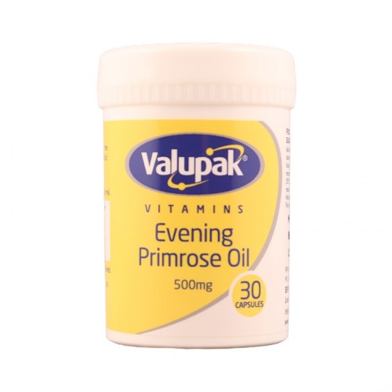 **Valupak Vitamins Evening Primrose Oil 500mg Capsules 30's