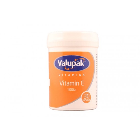 Valupak Vitamins Vitamin E 100iu Capsules 30's