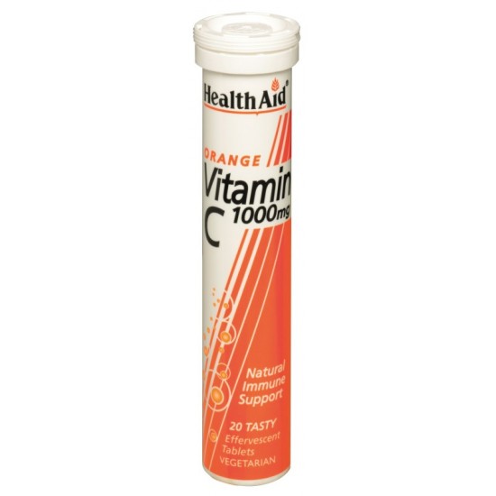 Healthaid Effervescent Vitamin C 1000mg Tablets 20's Orange Flavour 