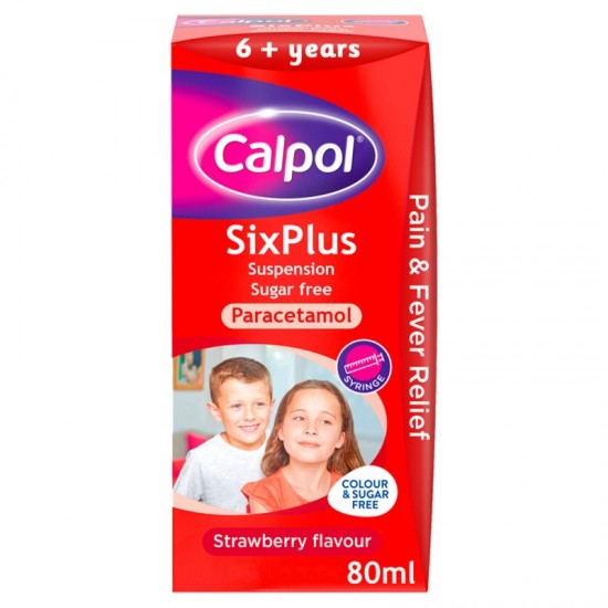 Calpol Sugar Free Six Plus 80ml
