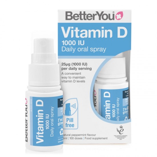 Better You Vitamin D Daily Oral Spray 15ml 1000iu