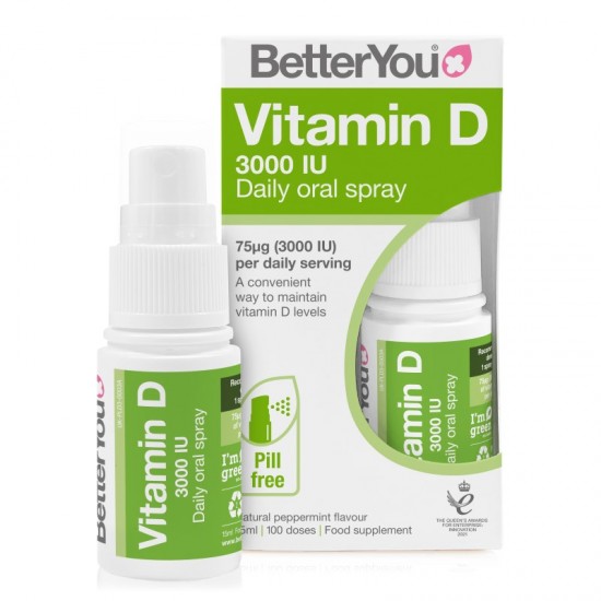 Better You Vitamin D Daily Oral Spray 15ml 3000iu