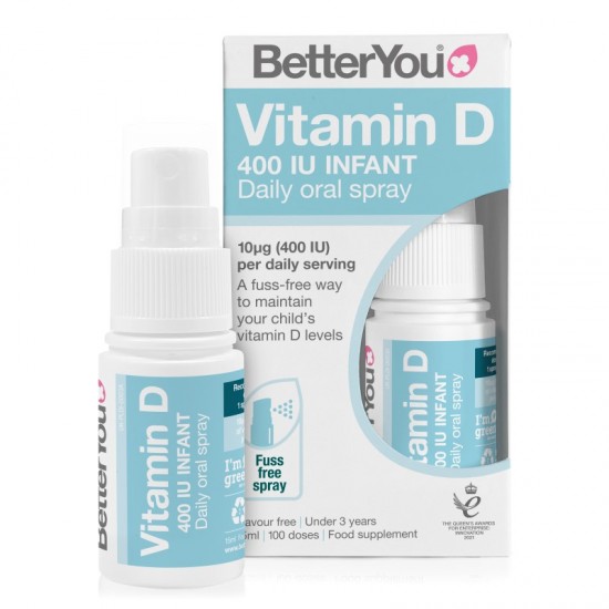Better You Vitamin D Daily Oral Spray 15ml 400iu Infant