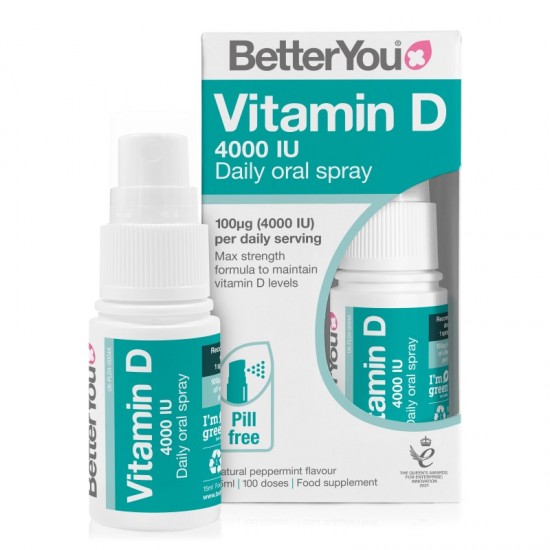 Better You Vitamin D Daily Oral Spray 15ml 4000iu