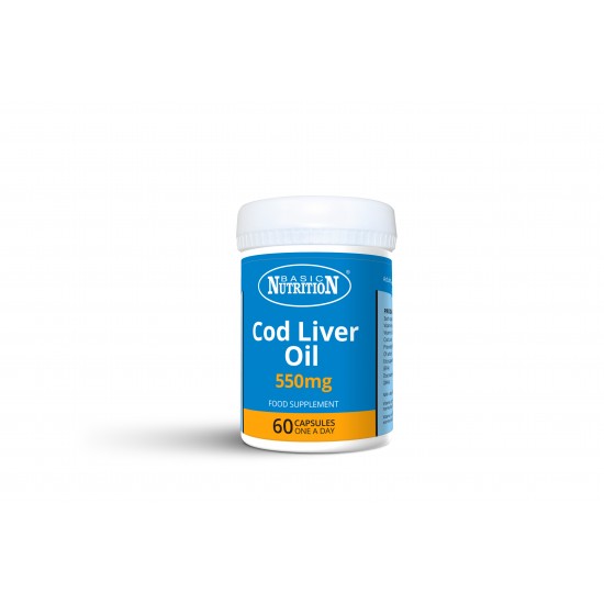 Basic Nutrition Cod Liver Oil 550mg Capsules 60's
