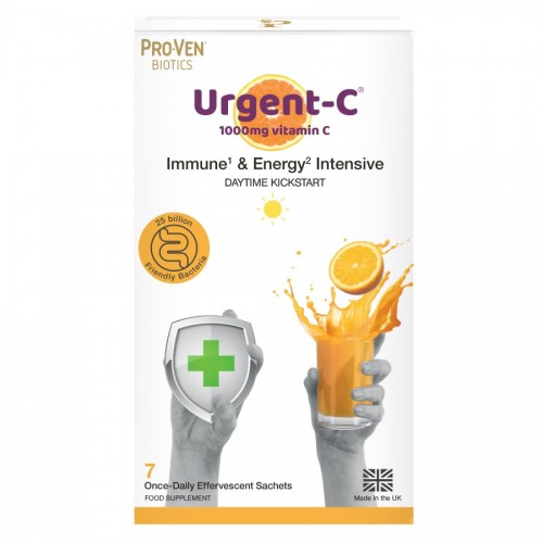 Pro-Ven Biotics Urgent-C 1000mg Vitamin C - Immune & Energy Intensive Sachets 7's