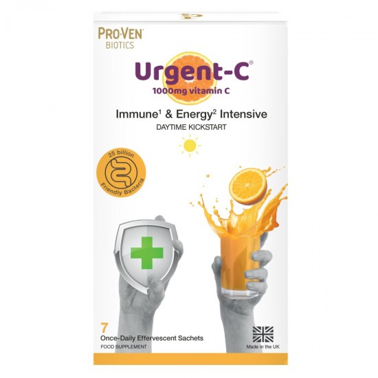 Pro-Ven Biotics Urgent-C 1000mg Vitamin C - Immune & Energy Intensive Sachets 7's