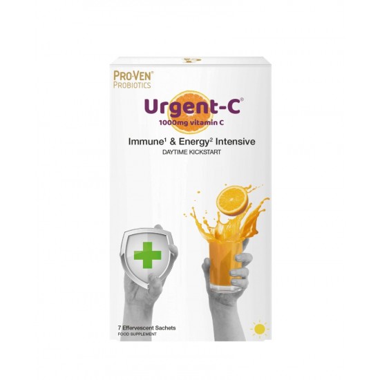 Pro-Ven Probiotics Urgent-C 1000mg Vitamin C Immune & Energy Intensive Sachets 7 