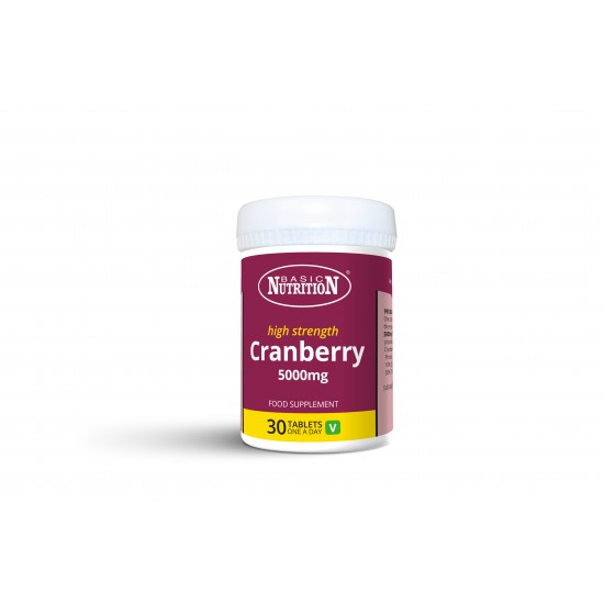 Basic Nutrition Cranberry 5000mg Tablets 30's