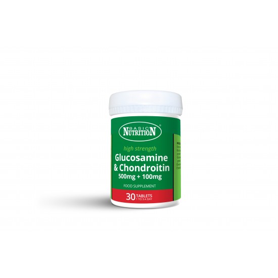Basic Nutrition Glucosamine 500mg & Chondroitin 100mg Tablets 30's