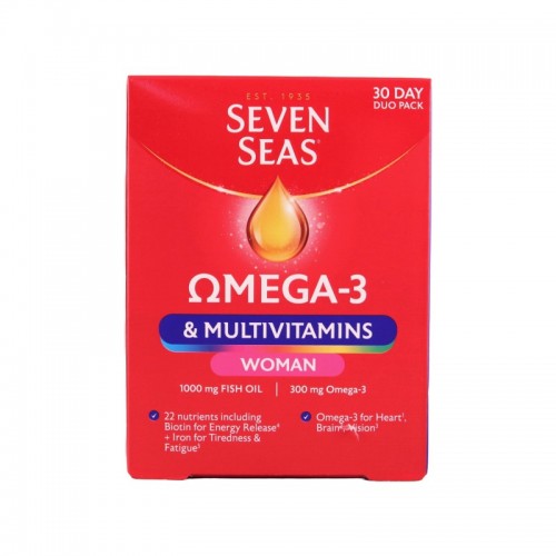 Seven Seas Omega-3 & Multivitamins Woman 30 Day Duo Pack