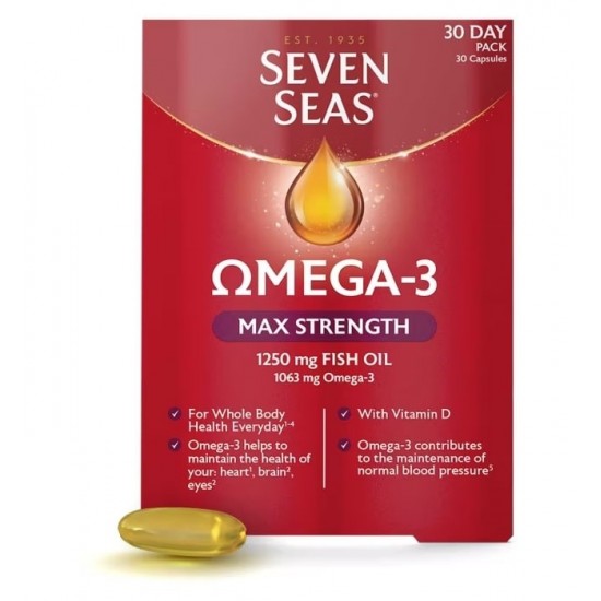 Seven Seas Omega-3 Max Stength Capsules 30's