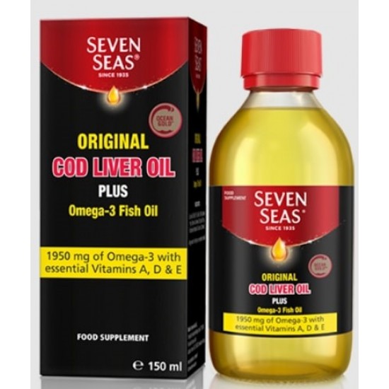 Seven Seas Original Cod Liver Oil + Omega 3 150ml