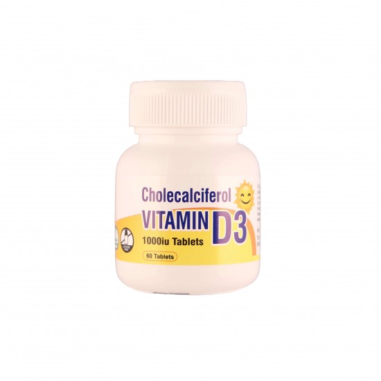 Cholecalciferol Vitamin D3 1000iu Tablets 60's
