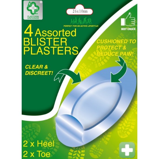 A&E Assorted Plasters 4's Blister