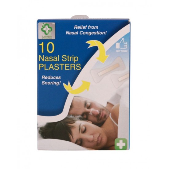 A&E Plasters 10's Nasal Strip