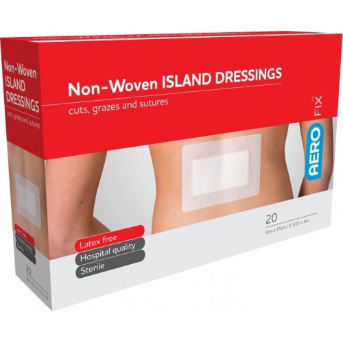 AeroFix Non-Woven Island Dressings 9x15cm - Individually Wrapped