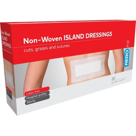 AeroFix Non-Woven Island Dressings 9x20cm - Individually Wrapped