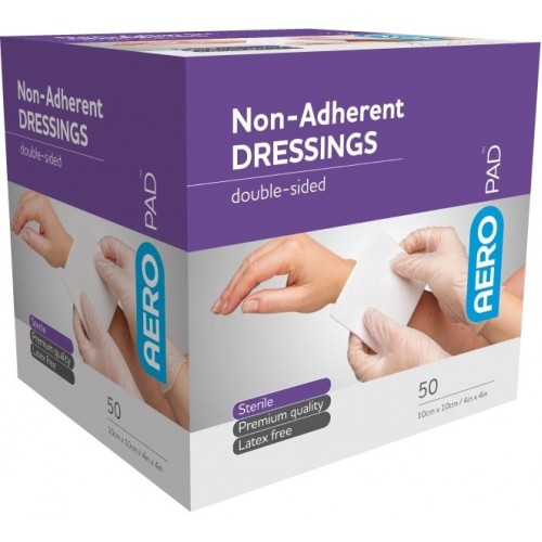 AeroPad Non-Adherent Dressings 10x10cm - Individually Wrapped