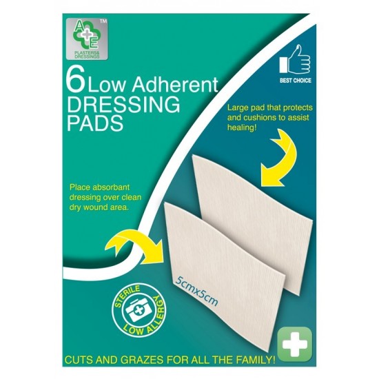 A&E Low Adherent Dressing Pads 10's