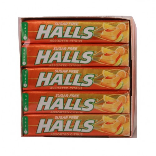 Halls Mentholyptus Sugar Free Assorted Citrus
