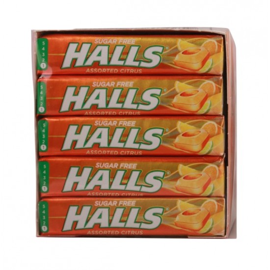 Halls Mentholyptus Sugar Free Assorted Citrus