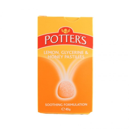Potters Pastilles Lemon, Glycerine & Honey