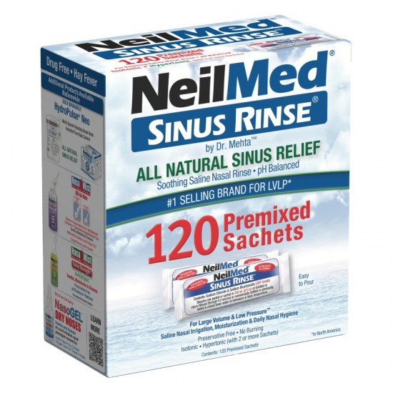 Neilmed Sinus Rinse 120 Pre-Mixed Sachets